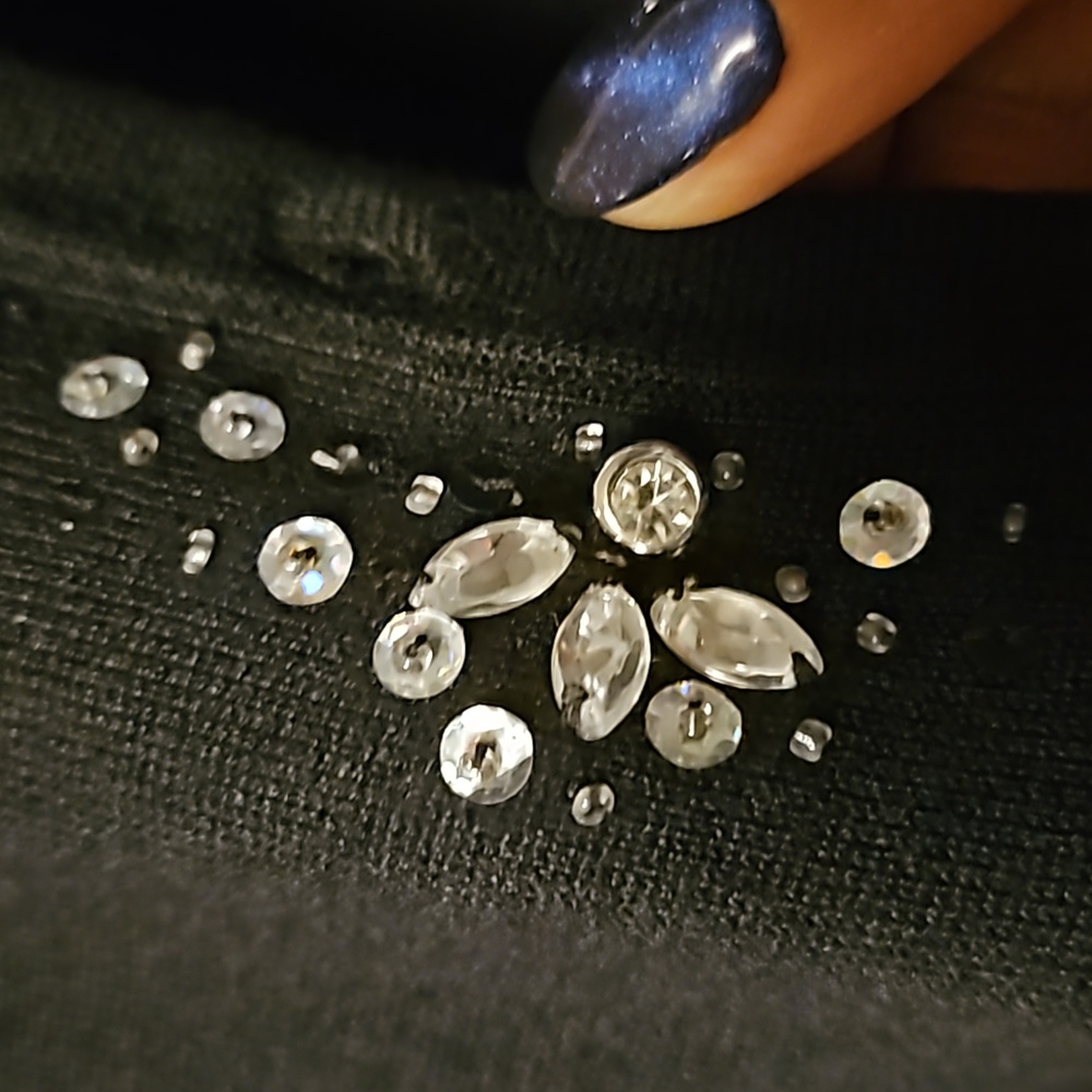 Croft & Barrow Rhinestone Embellished Sweater - Picture 3 of 9